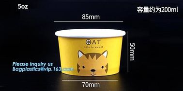 12oz 360ml 34oz 1000ml ice cream paper cup and paper lid,double pe coating single wall recycled 16oz icecream cup 500ml