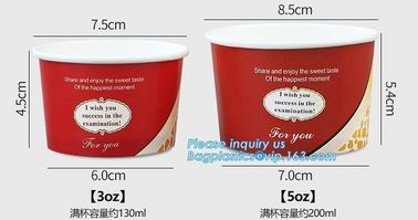 Food grade standard icecream paper cups for European and American market,custom logo printed disposable icecream scround