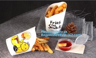 French fries cone,chips french fries packaging,Size Kraft Cardboard Cone French Fries Printed Paper Cones bagease packag