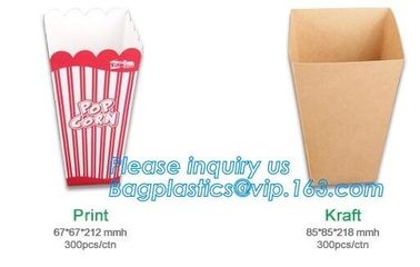 Quality-assured Professional Made Striped Popcorn Boxes,offset printing or flexo printing popcorn bucket/paper box pack