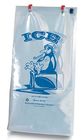 LDPE ice bag on roll, eco-friendly Wicket ice bags, HDPE/LDPE ice packing freezer bags on roll, summer cooler ldpe plast
