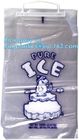LDPE ice bag on roll, eco-friendly Wicket ice bags, HDPE/LDPE ice packing freezer bags on roll, summer cooler ldpe plast