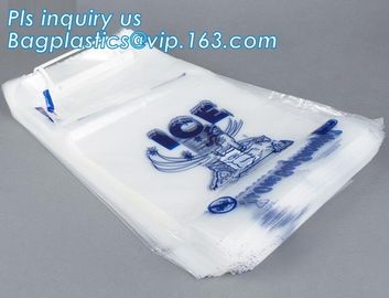 1kg 2kgIce Cube Frozen Bag, 10 lb Ice Bags on Wicket, bag with nylon drawstring for firewood /ice, Preprinted Poly Ice B