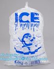 disposable ice bag, plastic ice cube bag, disposable ice cooler bag, wicket plastic 8 lb ice bags, disposable plastic wi