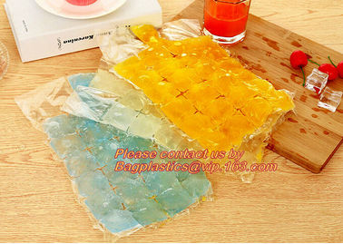 Food Grade Safety Disposable Plastic Ice Cube Bag for Making Ice Packs, Self-Seal Disposable plastic LDPE Ice Cube Bags