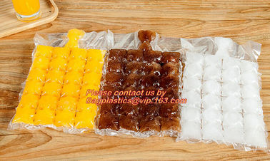 Food Grade Safety Disposable Plastic Ice Cube Bag for Making Ice Packs, Self-Seal Disposable plastic LDPE Ice Cube Bags