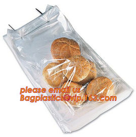 Bakery use FDA approved food grade custom logo clear 30microns wicketted pe bags for bread,micro-perforated plastic bag