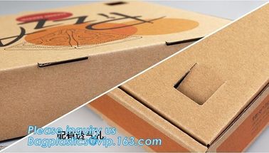 Custom Pizza Packing Paper Box Corrugated With Different Size,Recycle Paper Simple Pizza Package Lunch Box bagease pac