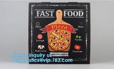 Custom craft paper corrugated pizza box folding box,lunch food packaging box pizza custom kraft paper boxes bagease pack