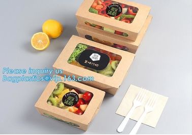 Custom Wholesale Recyclable Packaging Food Kraft Paper Lunch Corrugated Box,premium food box paper folding lunch box bro