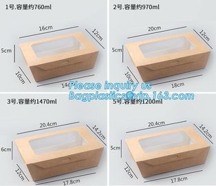 Custom Wholesale Recyclable Packaging Food Kraft Paper Lunch Corrugated Box,premium food box paper folding lunch box bro