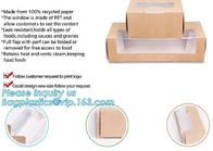 Disposable kraft paper lunch boxes, food grade paper boxes with logo,Disposable Food Kraft Paper Lunch Box bagplastics