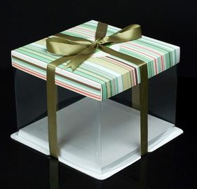 Customized color square white cheap macaron square cake box for packing,embossing cheese cup moon tall cake paper box