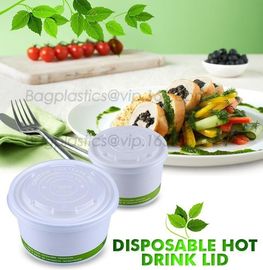 PLA compostable lids, BPI certificated compostable coffee cup lid made in China, Coffee cup with CPLA lid