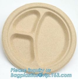 FDA CERTIFICATE BIODEGRADABLE WHEAT STRAW PLATE, Dinner Plate Wheat Straw degradable Plate