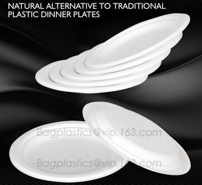 dinner plate for resturants,hotels, Biodegradable Original Wheat Straw Fiber Tableware Food Container Dishware Plate