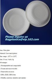 Eco friendly biodegradable sugarcane bagasse tableware sets disposable paper pulp plate 6 inch round disc bagease packag