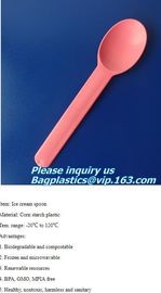cornstarch biodegradable PLA eco plastic cutlery sets,Plastic spoon fork chopsticks Wheat Straw Reusable Camping Biodegr