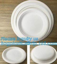 Compostable biodegradable dinner plate corn starch plate,Elegant Disposable Corn Starch Bio Plastic Dinner Plates bagpla