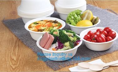 disposable eco friendly sugarcane 500ml bowl,Biodegradable Disposable Sugarcane Bagasse Bowl of 24oz 680ml bagease pac