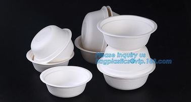 biodegradable sugarcane bagasse bowl,Food Grade Biodegradable Disposable Sugarcane Bagasse Bowl With Lid, pulp bowl pac