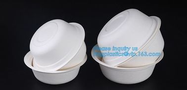 biodegradable sugarcane bagasse bowl,Food Grade Biodegradable Disposable Sugarcane Bagasse Bowl With Lid, pulp bowl pac