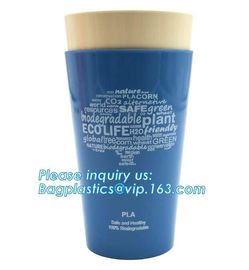 Compostable cup,PLA Biodegradable Disposable cup,6 7 8 9 10 12 16 20 oz disposable plastic pp ps pet PLA cup with dome