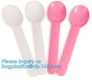 13 cm Length Corn Starch Bio Plastic Disposable Table Spoon,Eco-friendly Corn Starch Disposable Plastic Spoon,bagease pa