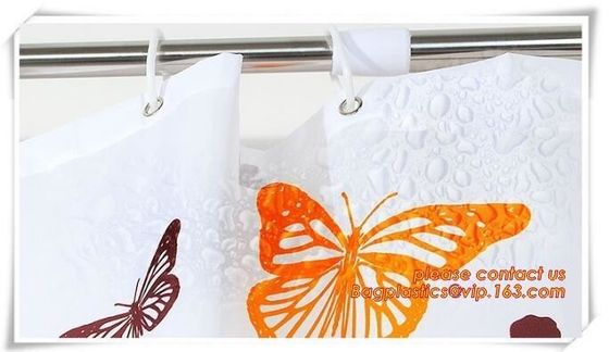 EU and USA best choose and fashionable priting YOUR LOGO shower curtain, bath curtain with lowest PRICE, Bathroom Custom