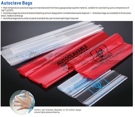 Biohazard waste bags, sacks, Cytotoxic Waste Bags, Cytostatic Bags, Biohazard Waste Bags