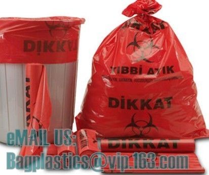 Biohazard Bin Liners, Biohazard Waste Bags, Biohazard Garbage, Waste Disposal Bag