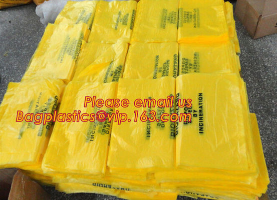 Medical Waste Bags, Red Infectious Waste Bags,Blue Soiled Linens Waste Bags,Yellow Infections Linens Waste Bags, bagease