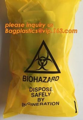 biodegradable biohazard bag, biohazard clinical waste bag, Medical Trash Bin Liner Biohazard Waste Garbage Bags For Hosp