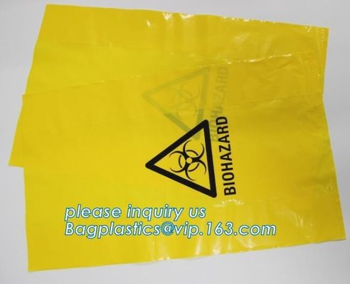 biodegradable clinical waste bags, Thick Plastic Asbestos Bag, PE Disposable Waste Bag, healthcare, health care, hospota