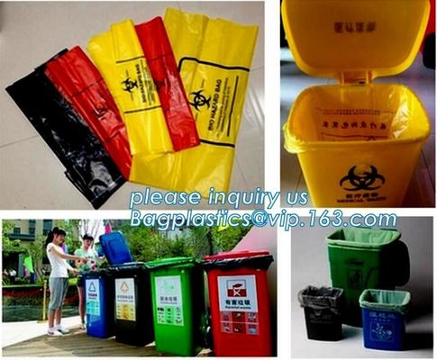 biodegradable clinical waste bags, Thick Plastic Asbestos Bag, PE Disposable Waste Bag, healthcare, health care, hospota