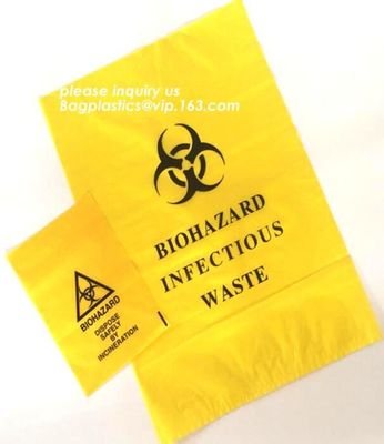 Safty biohazard bag for medical waste, biohazard specimen transport reclosable, Infectious Waste, bagplastics, bagease