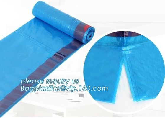 Disposable biohazard infectious plastic drawstring medical waste bag, Promotional mini biohazard drawstring packaging ba
