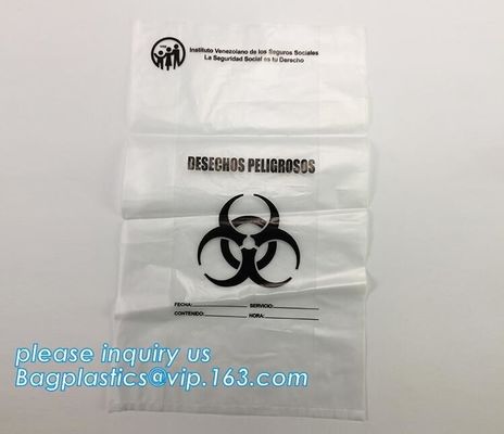 Professional making Hospital Rubbish Bags, high quality hazardous waste yellow plastic bag asbestos garbage bag, bagease