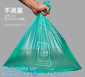 Custom Printed Yellow Biohazard Compost Disposal Plastic Biodegradable Yard Medical Waste Bag, bagplastics, bagease, pac