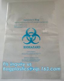 Custom Printed Yellow Biohazard Compost Disposal Plastic Biodegradable Yard Medical Waste Bag, bagplastics, bagease, pac