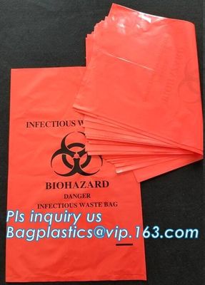 30 Gallon 33" X 40" Red Isolation Infectious Waste Bag / Biohazard Bag High Density 17 Microns - 250 / Case, bagease