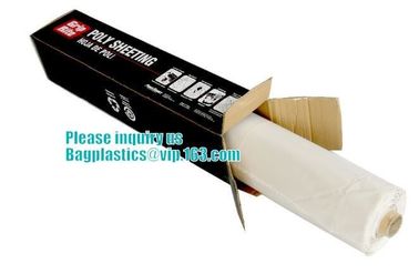 Clear Plastic wrapping Sheeting roll, Low density polyethylene film plastic sheeting for construction industry, bagease