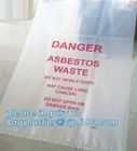 PE asbestos yard waste bags, Durable Black Large 6 Mil Jumbo Disposal Asbestos Waste Plastic Bags, bagplastics, bagease