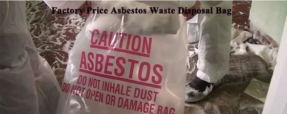 Polyethylene disposal asbestos waste bags, Asbestos trash bags, construction bag, builder bag, sand bags, brick bags, pa