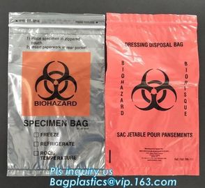 Medical Grade Laboratory Specimen Bag, Insulated medical bag/sterile biohazard specimen envelope/laboratory specimen bag