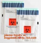 biohazard specimen Zip lockk bag with pocket, recycled custom printed ldpe 3 layers specimen bag Zip lockk bag, pac, pacrite