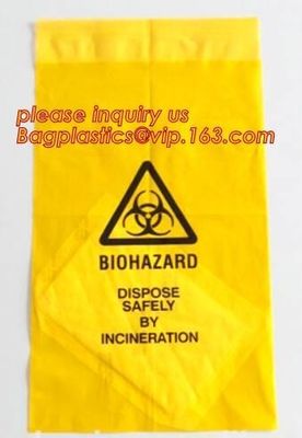 Poly Plastic Medical Specimen Bags Hospital Bag Medical Vomit Bag, specimen bag autoclavable biohazard bags high quality