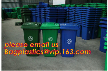 Plastic Wheeled Trash Can Outdoor urban facilities color coded waste bin, Outdoor no wheels trash bins, BAGPLASTICS PAC