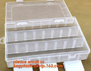 Plastic Storage Box for Screws Accessory, Multifunctional Transparent Storage Kit Plastic Container Box with 8 Compartme