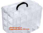 Adjustable Plastic Storage Box For Nail Art Design Decoration, Creative multi-function plastic storage box cosmetics cas